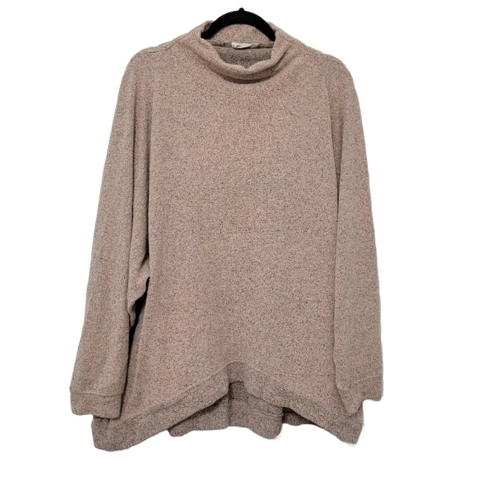 FP Beach Women's‎ Oversized Relaxed Fit Sweater Size L Cream Grey Neutral Comfy